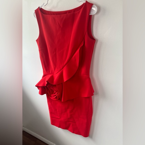 🧡Sold🧡 Chiara Boni La Petite Robe Morny Sleeveless Geranium Rose Detailed - Picture 6 of 14